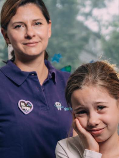 Kind nach Zahnunfall beim Kinderzahnarzt Zahnplanet in München-Schwabing